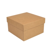 úložná krabica s vekom 300x300x250 mm, kraftová