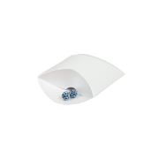 Darčeková krabička pukačka 50x90x30 mm, biela perleť