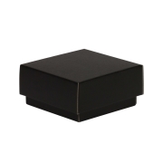 Darčeková krabička s vekom 100x100x50/40 mm, čierna