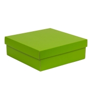 Darčeková krabica s vekom 300x300x100/40 mm, zelená