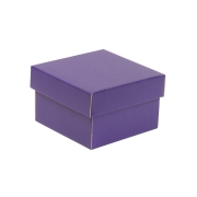 Darčeková krabička s vekom 150x150x100/40 mm, fialová