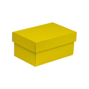 Darčeková krabička s vekom 200x125x100/40 mm, žltá