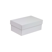Darčeková krabička s vekom 250x150x100/40 mm, biela
