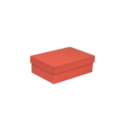 Darčeková krabica s vekom 300x200x100/40 mm, koralová