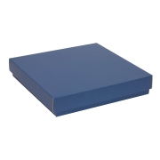Darčeková krabica s vekom 300x300x50/40 mm, modrá