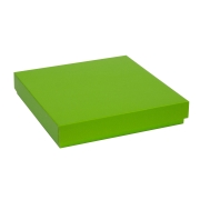 Darčeková krabica s vekom 300x300x50/40 mm, zelená