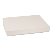 Darčeková krabica s vekom 400x300x50/40 mm, sivá