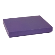 Darčeková krabica s vekom 400x300x50/40 mm, fialová