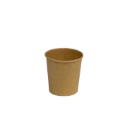 Papierový kelímok COFFEE TO GO 110 ml, priemer 62 mm, hnedý - kraft