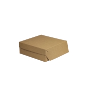 Cukrárska krabica 220x220x90 mm, hnedá - kraft