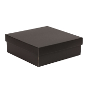 Darčeková krabička s vekom 300x300x100 mm, čierna