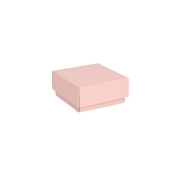 Darčeková krabička s vekom 100x100x50 mm, ružová