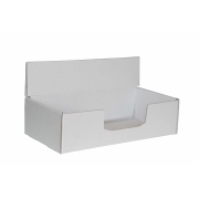 Kartónový stojan na prospekty 220x110x60 mm, biely pre formát 1/3 A4