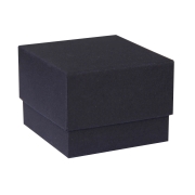 Darčeková krabička dno a veko 70x70x35 mm, čierna