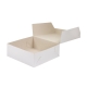 Cukrárska krabica 350x350x100 mm, bielo-sivá