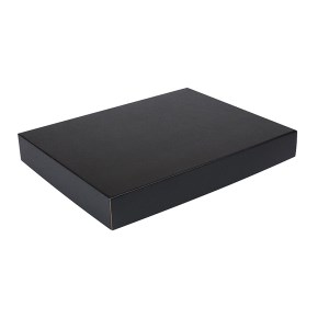 Darčeková krabica na košele 380x285x50/50 mm, čierno-sivá matná