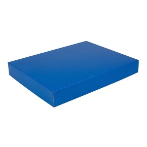 Darčeková krabica na košele 380x285x50/50 mm, modrá matná