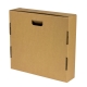 Darčeková krabica na víno 355x350x85 mm, 4 x 0,75 l, biela