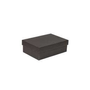 Darčeková krabica s vekom 300x200x100/40 mm, čierna