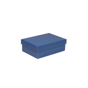 Darčeková krabica s vekom 300x200x100/40 mm, modrá