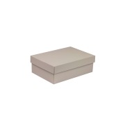 Darčeková krabica s vekom 300x200x100/40 mm, sivá