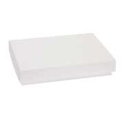 Darčeková krabica s vekom 300x200x50/40 mm, biela