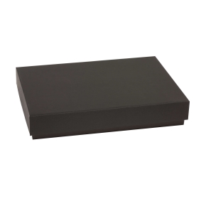 Darčeková krabica s vekom 300x200x50/40 mm, čierna