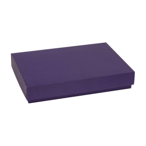 Darčeková krabica s vekom 300x200x50/40 mm, fialová