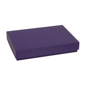 Darčeková krabica s vekom 300x200x50/40 mm, fialová