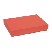 Darčeková krabica s vekom 300x200x50/40 mm, koralová