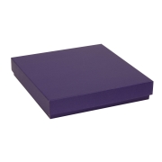Darčeková krabica s vekom 300x300x50/40 mm, fialová