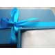 Darčeková krabica s vekom 350x250x100/40 mm, modrá