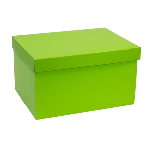 Darčeková krabica s vekom 350x250x200/40 mm, zelená