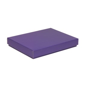 Darčeková krabica s vekom 350x250x50/40 mm, fialová