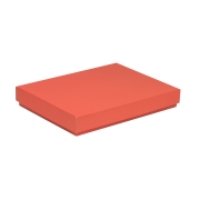 Darčeková krabica s vekom 350x250x50/40 mm, koralová