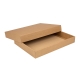 Darčeková krabica s vekom 380x285x50/50 mm, kraftová