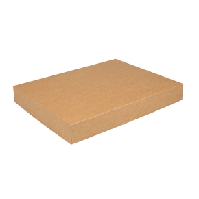 Darčeková krabica s vekom 380x285x50/50 mm, kraftová