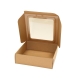 Darčeková krabička 200x195x60 mm, HH výsek s priehľadným okienkom