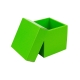 Darčeková krabička s vekom 100x100x100/35 mm, zelená matná
