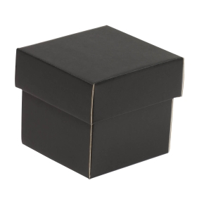 Darčeková krabička s vekom 100x100x100 mm, čierna