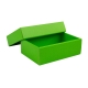Darčeková krabička s vekom 150x100x50/35 mm, zelená matná