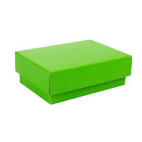 Darčeková krabička s vekom 150x100x50/35 mm, zelená matná