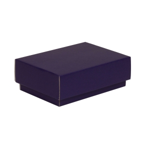 Darčeková krabička s vekom 150x100x50/40 mm, fialová