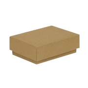 Darčeková krabička s vekom 150x100x50/40 mm, hnedá - kraft