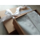 Darčeková krabička s vekom 150x100x50/40 mm, hnedá - kraft