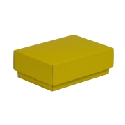 Darčeková krabička s vekom 150x100x50/40 mm, žltá
