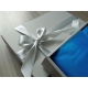 Darčeková krabička s vekom 150x150x100/40 mm, sivá