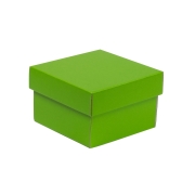 Darčeková krabička s vekom 150x150x100/40 mm, zelená