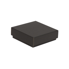 Darčeková krabička s vekom 150x150x50/40 mm, čierna