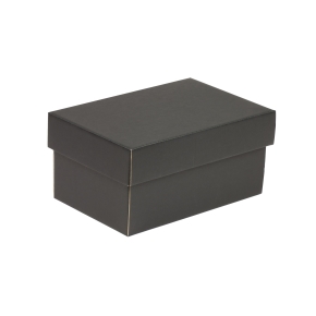 Darčeková krabička s vekom 200x125x100/40 mm, čierna
